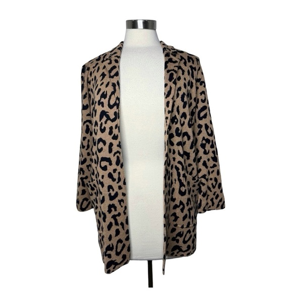 J.CREW Leopard Print Sophie Sweater Blazer size XXS - Picture 2 of 9